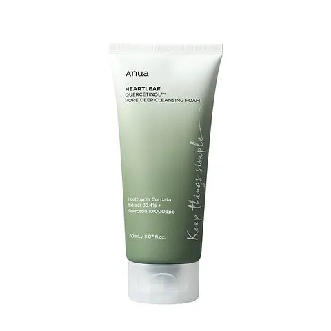 Anua Heartleaf Quercetinol Pore Deep Foam Cleanser