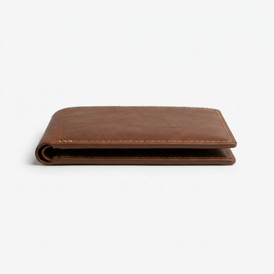 Minimalist Leather Wallet — Slim Fold